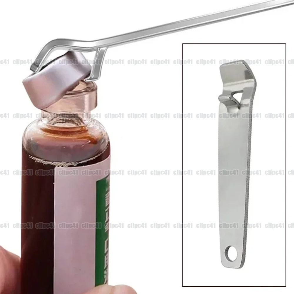 Bottle Opener Keyring - 1Pc Edelstahl Oral Flüssigkeit Fläschchen Opener