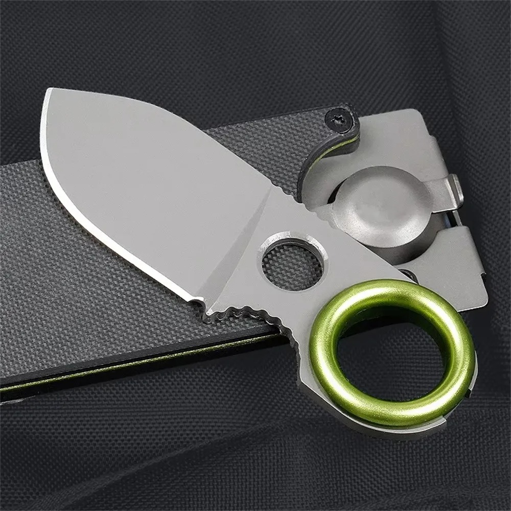 Edc Pocket Carry Fixed Blade - Mini EDC Ringmesser mit feststehender Klinge