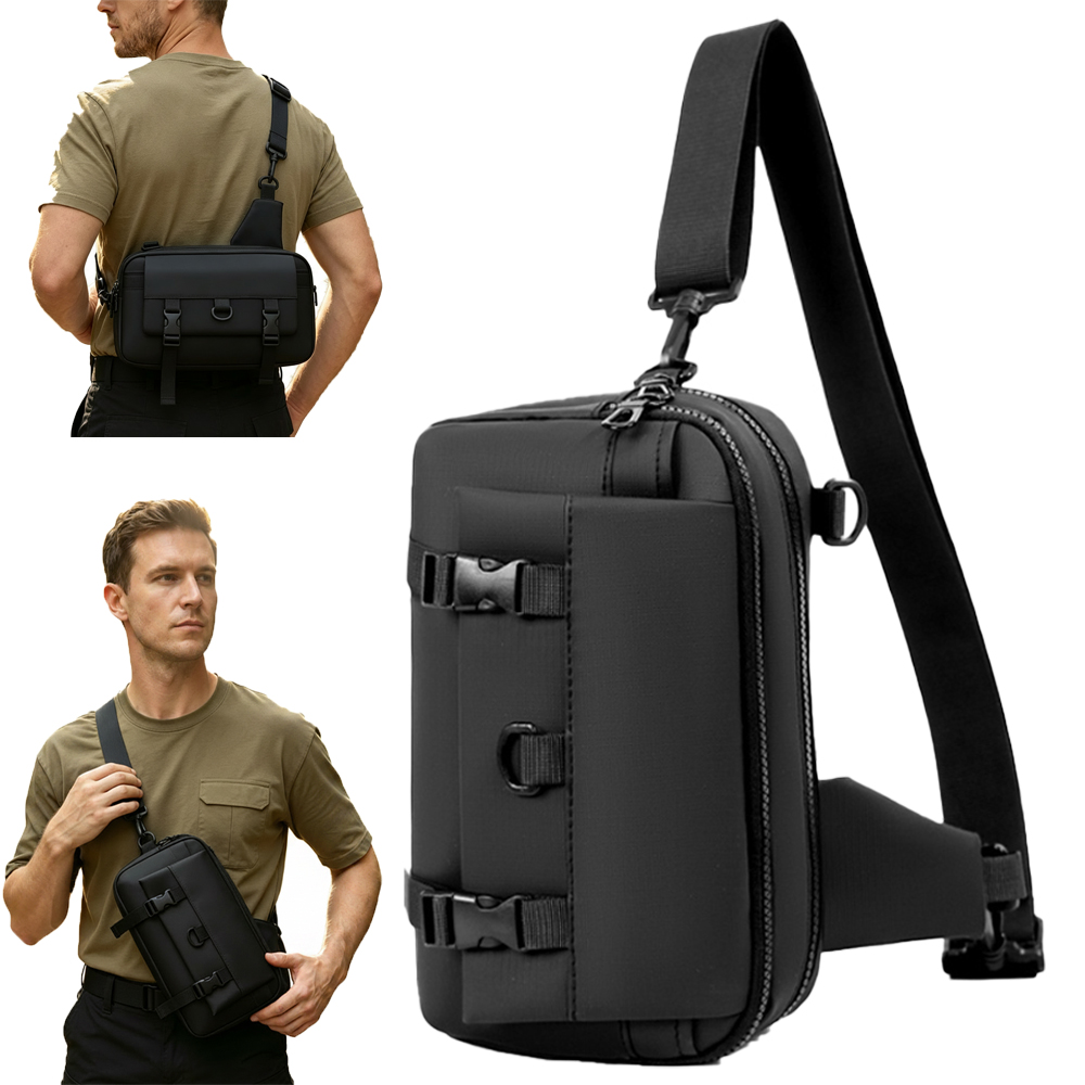 Edc Carry Backpack - Taktische Pistolen-Tasche Verdeckte Waffenaufbewahrung Brusttasche Crossbody-Schultertasche