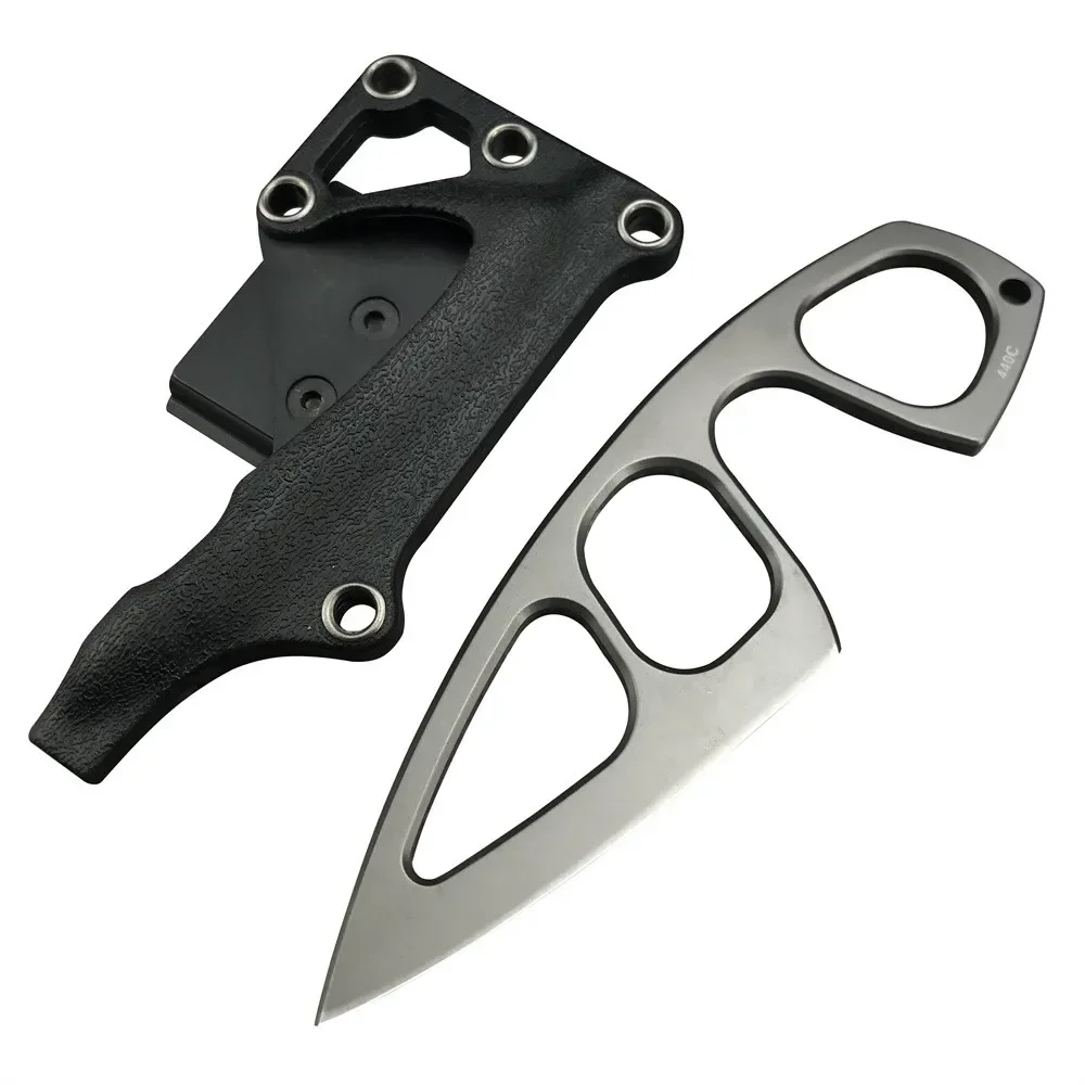 Edc Pocket Carry Fixed Blade - Hochharter Halsmesser mit 440C-Klinge und Kydex-Scheide,