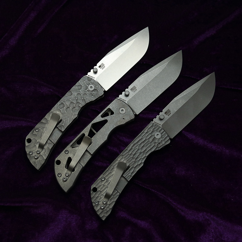 Pocket Knife Ceramic - LEMIFSHE Made 3.5 Mac2 Titan-Griff 154cm