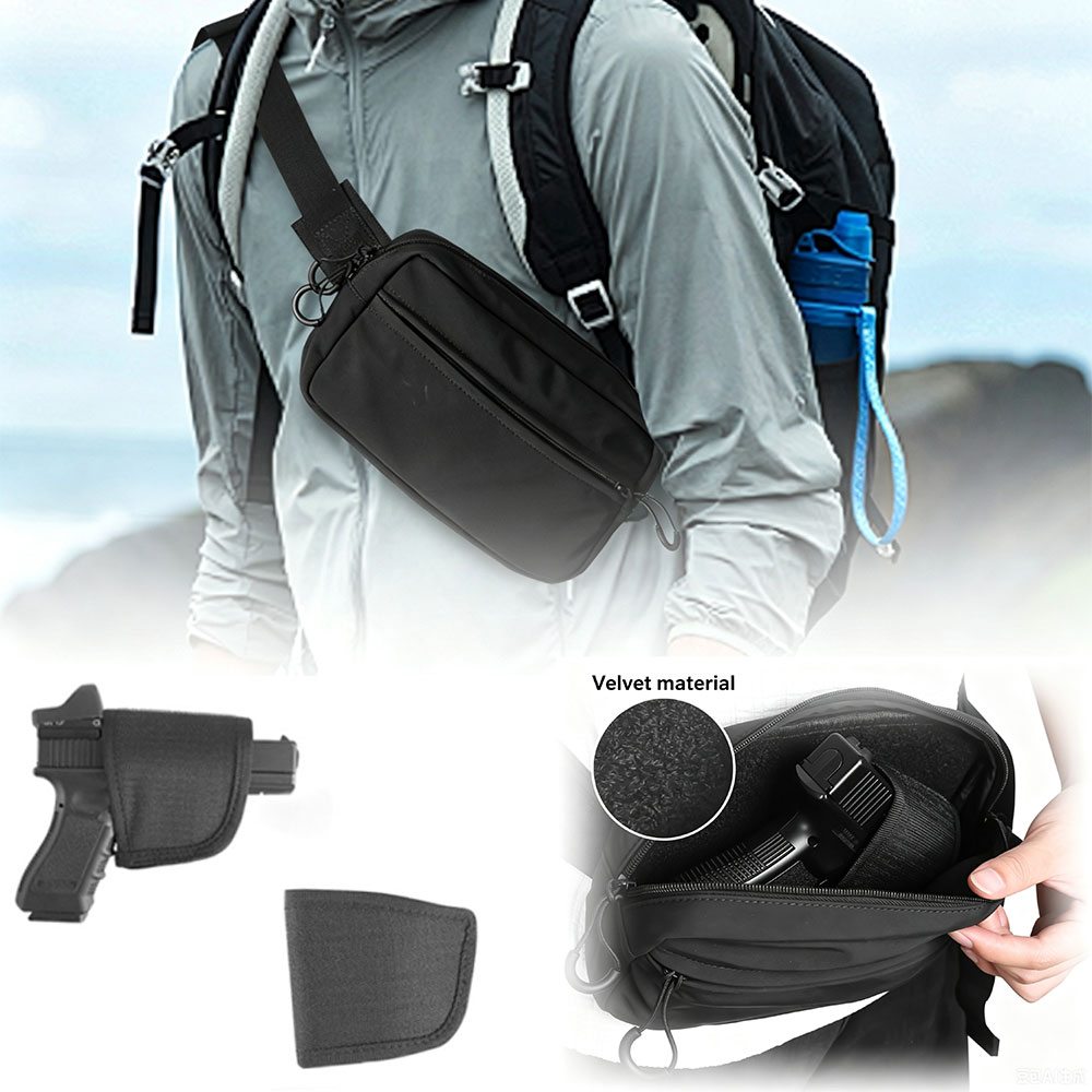 Edc Concealed Carry Holster - Verdeckte Hüfttasche, taktische Bauchtasche mit Holster,
