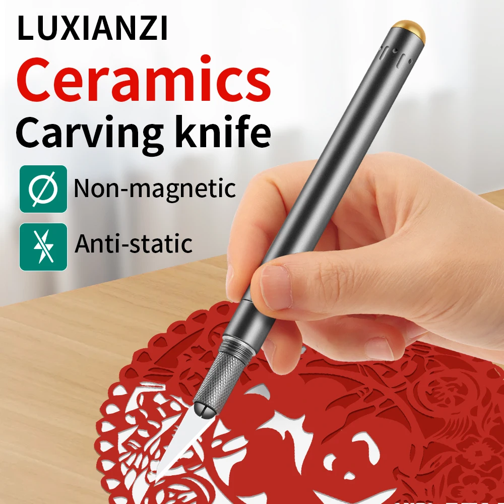 Pocket Knife Ceramic - Luxianzi Keramik Klinge Schnitz messer Aluminium
