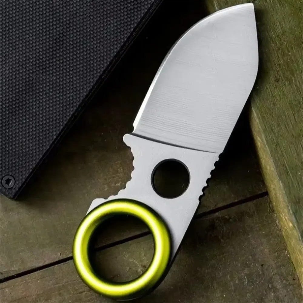 Edc Pocket Carry Fixed Blade - Mini EDC Ringmesser mit feststehender Klinge