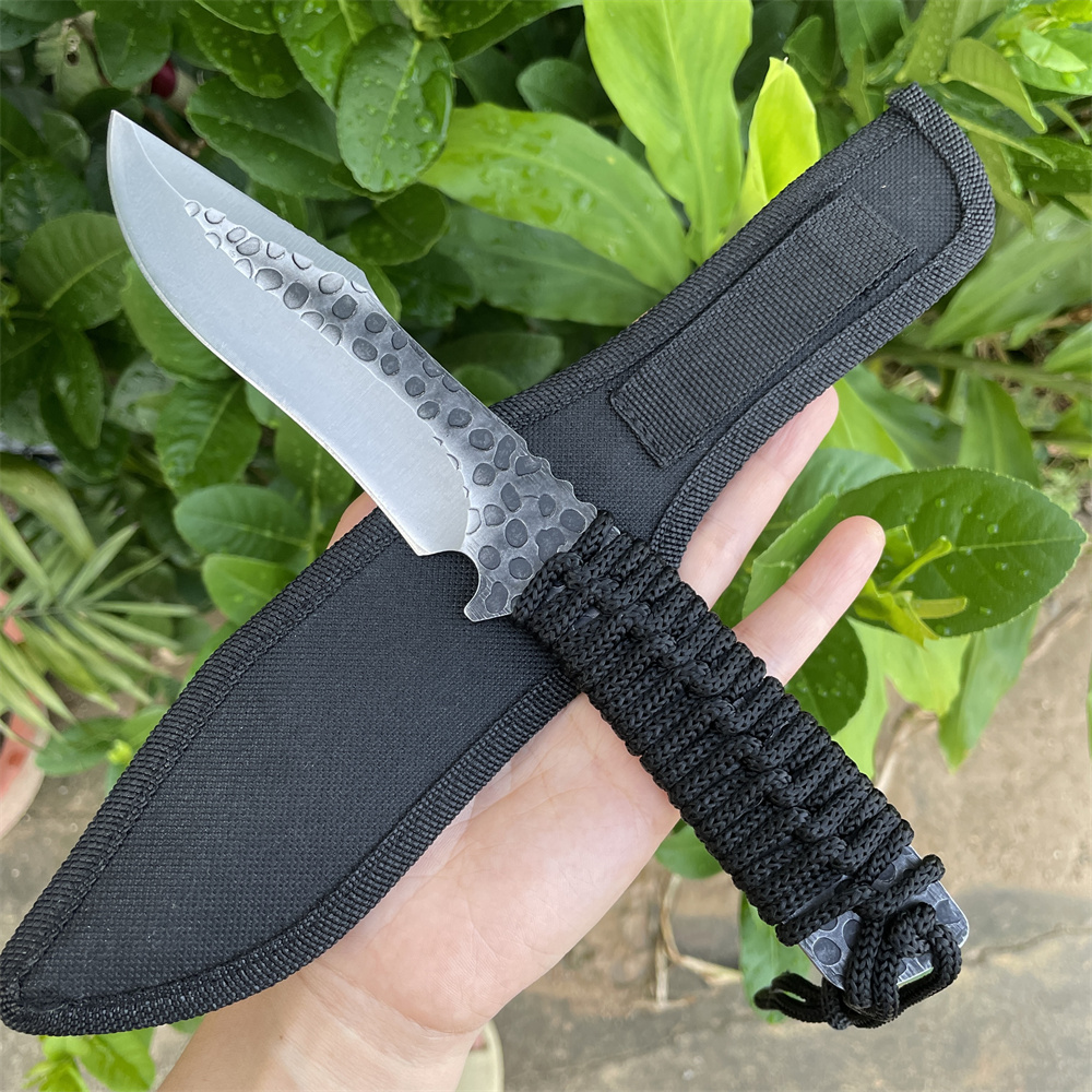 Edc Pocket Carry Fixed Blade - Geschmiedetes 8cr13mov-Klingenmesser, Taschenmesser, Outdoor- und Rettungswerkzeug,