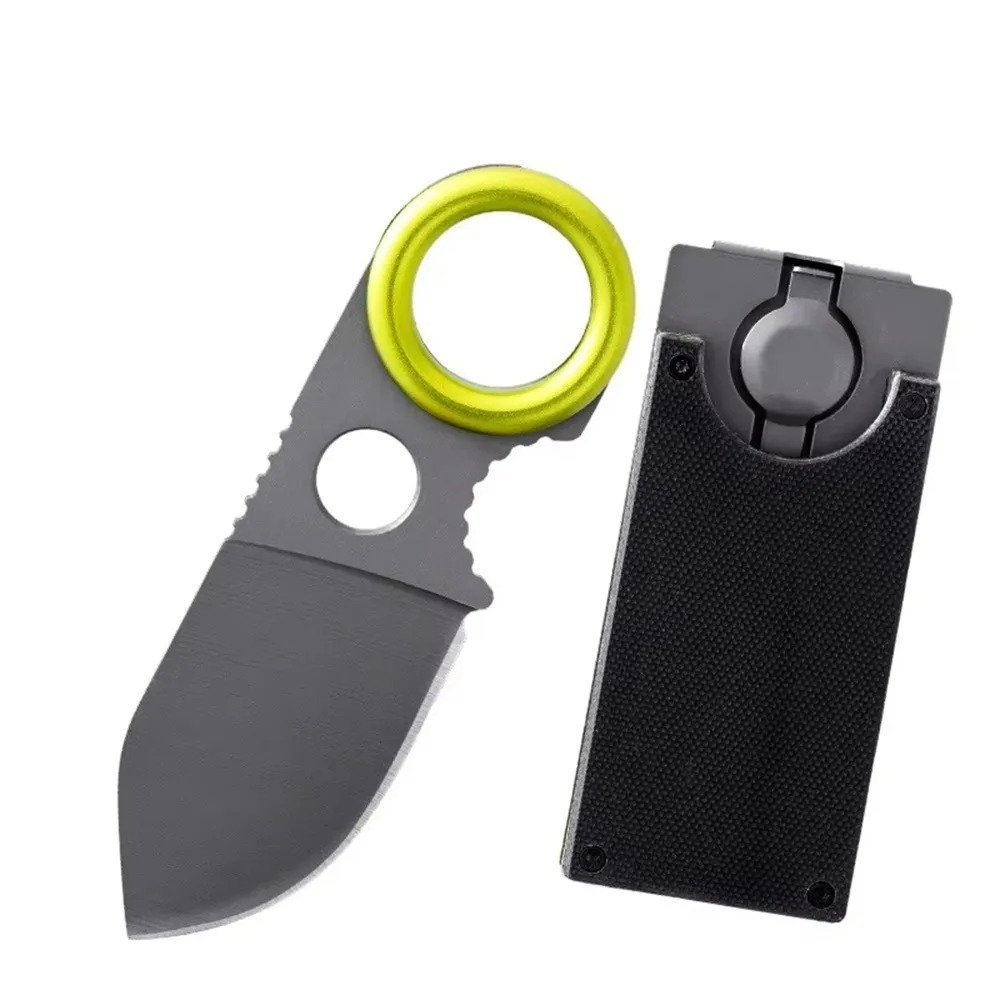 Edc Pocket Carry Fixed Blade - Mini EDC Ringmesser mit feststehender Klinge,