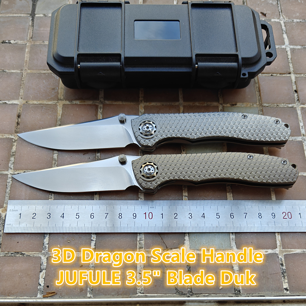 Pocket Knife Ceramic - JUFULE Neue DUK Dragon Scale Konturierte