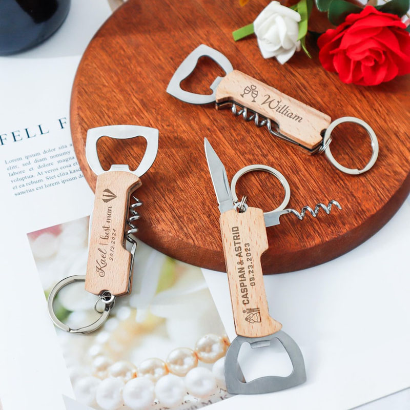 Individuell gravierter Logo-Fl – Bottle Opener Keyring Bewertung und Preis