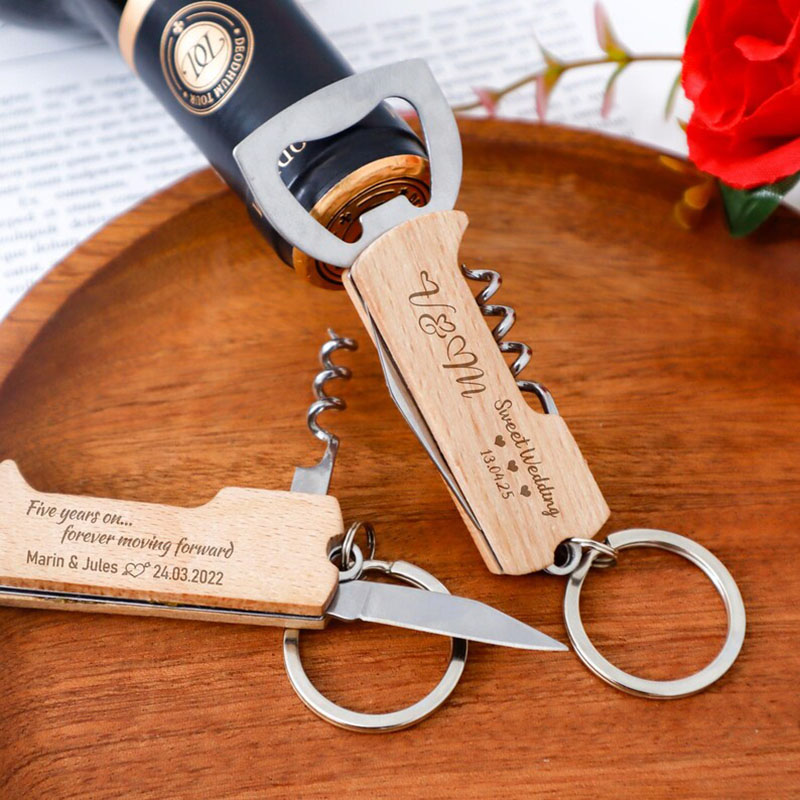 Individuell gravierter Logo-Fl – Bottle Opener Keyring Bewertung und Preis