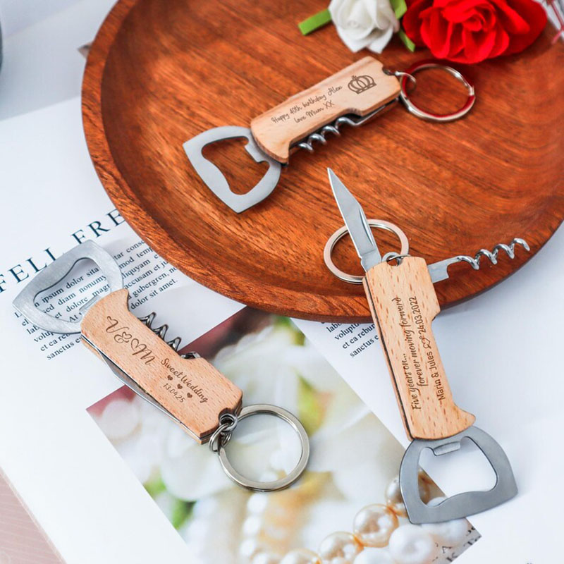 Individuell gravierter Logo-Fl – Bottle Opener Keyring Bewertung und Preis