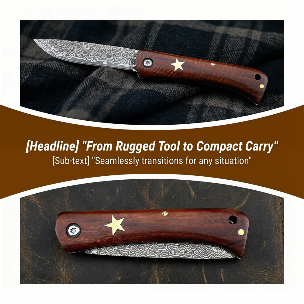 Kompaktes Outdoor-Überlebensme – Edc Pocket Carry Fixed Blade Bewertung und Preis